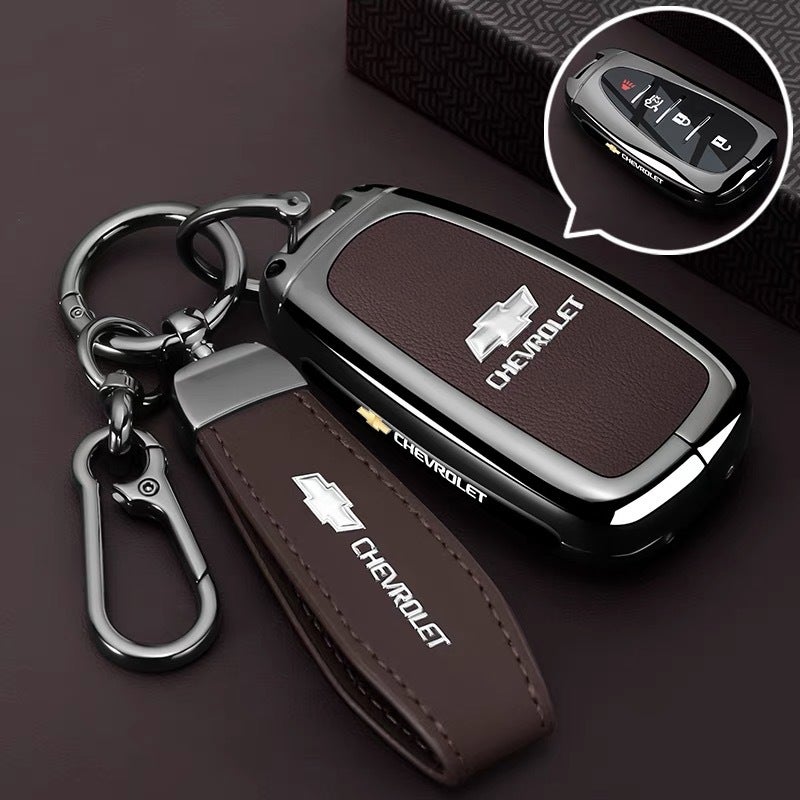 Chevrolet Key Fob Cover Case for Orlando, Trax, Malibu, Menlo - Zinc Alloy, High-End Style - Image 1