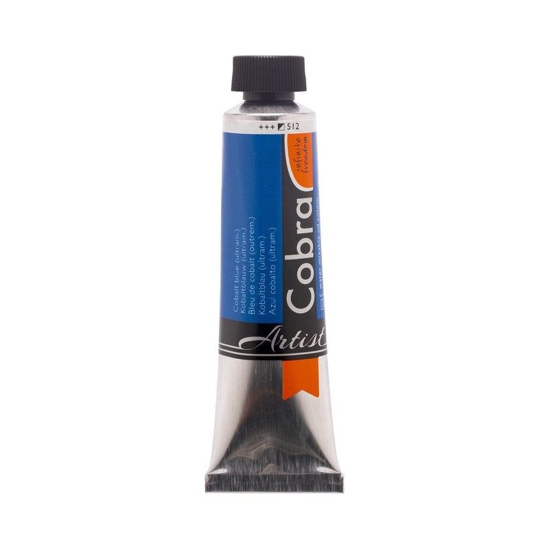 Cobra Royal Talens Water Mixable Oil Color Paint Cobalt Blue Ultramarine 40ml Tube