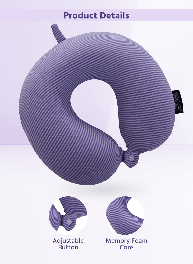 PARAJOHN ParaJohn Deluxe Memory Foam Neck Pillow - Ultimate Comfort and Support for Travel, Restful Sleep, and Neck Pain Relief  - Image 2
