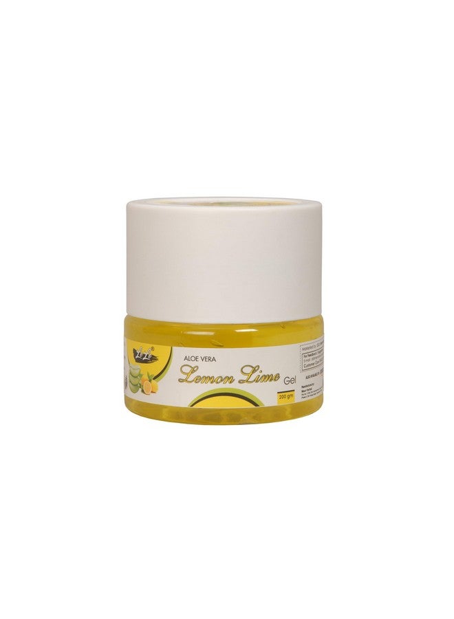 LELE aloevera Gel for face and Body | Natural Pure & Organic | Hydrating, Moisturizing, Soothing Skin | Multipurpose Gel pack of 200gm. (Medium 200g, Lemon) - Image 1
