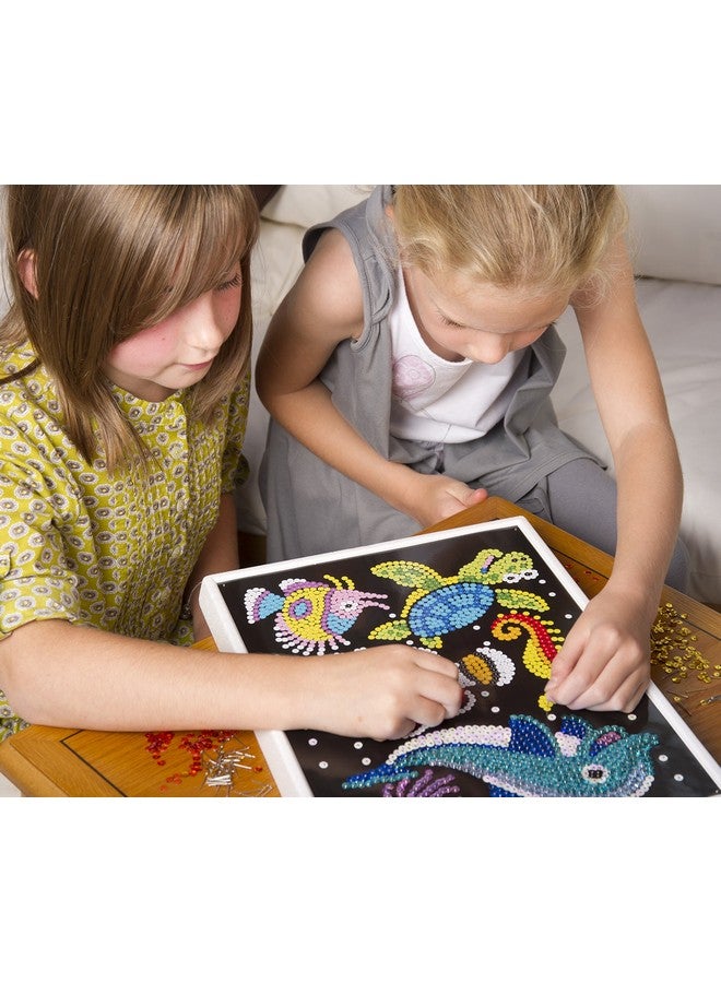 Sequin Art Red, Sealife Scene, Sparkling Arts and Crafts Picture Kit; Creative Crafts for Adults and Kids - Image 3