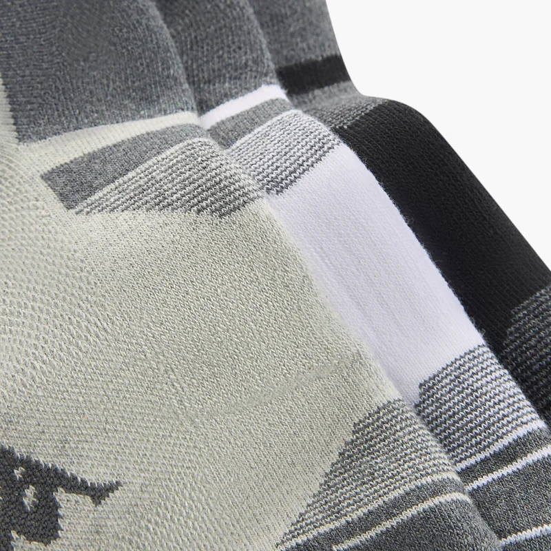 Kappa  Set of 3 - Kappa Logo Print Half Terry Ankle Length Socks with Antibacterial Protection for Men | Best Price UAE