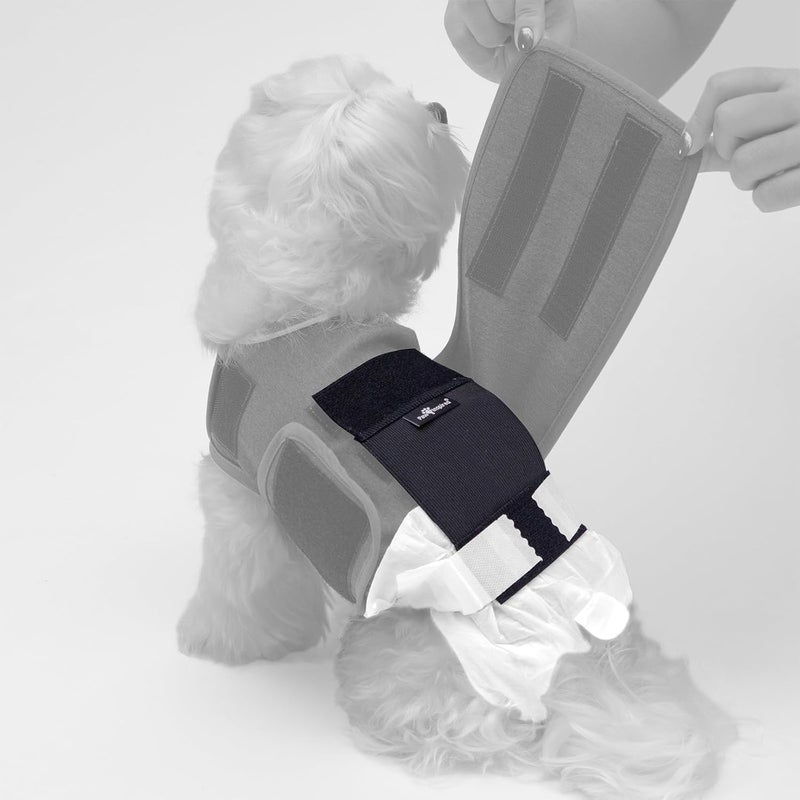 Paw Inspired Dog Anxiety Vest, Calming Weighted Thunder Jacket for Dogs, Soothing Compression Vest for Thunderstorms, Fireworks, Travel, Separation Anxiety (Diaper Holder) - Image 1