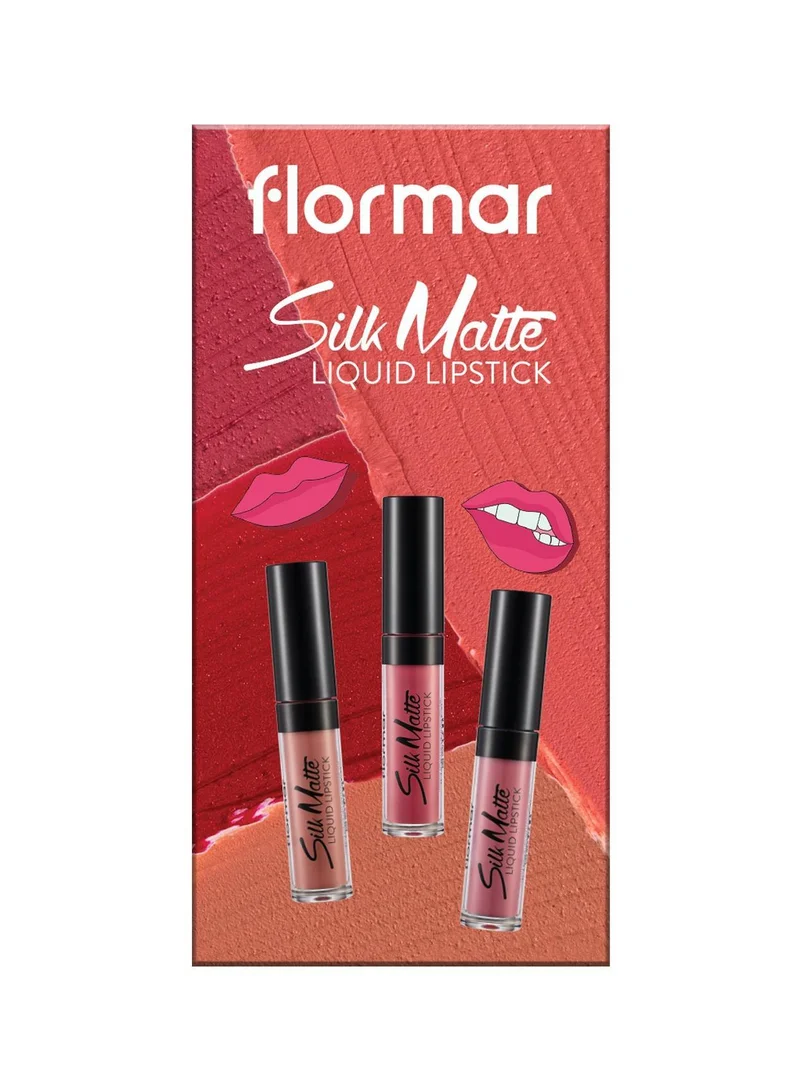 فلورمار Flormar Silk Matte Liquid Lipstick Assorted 3Pc giftset