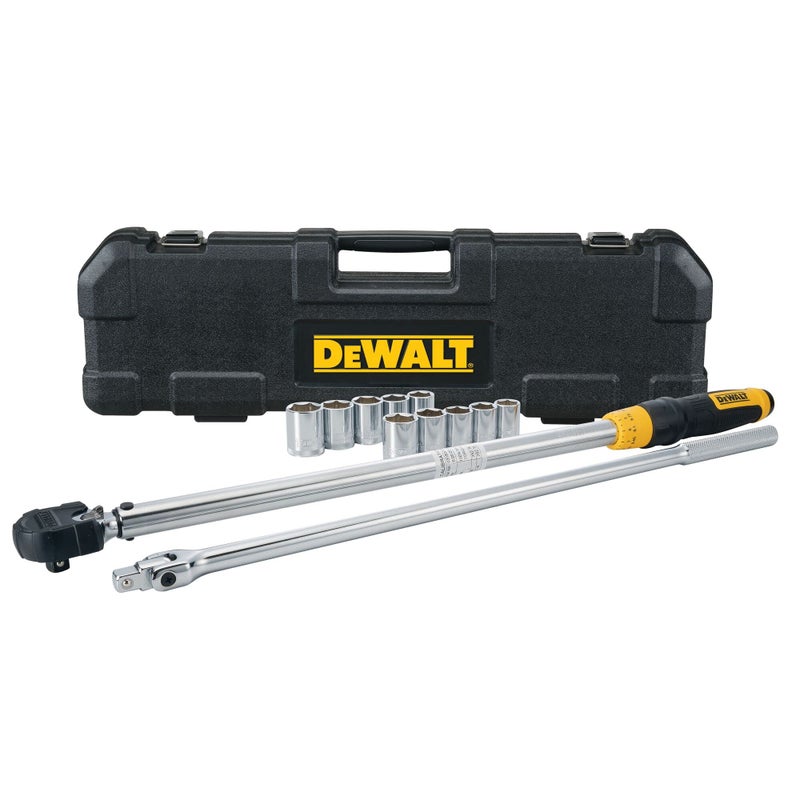 DEWALT مجموعة أدوات مفتاح عزم الدوران من DEWALT، مجموعة تغيير الإطارات، 12 قطعة (DWMT45012) - Image 1