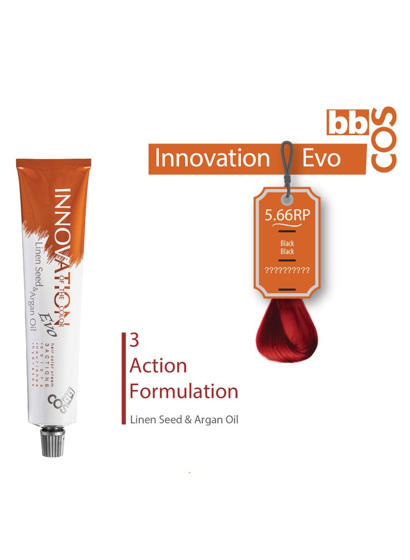 Innovation Hair Color 100 ml- 5.66 RP