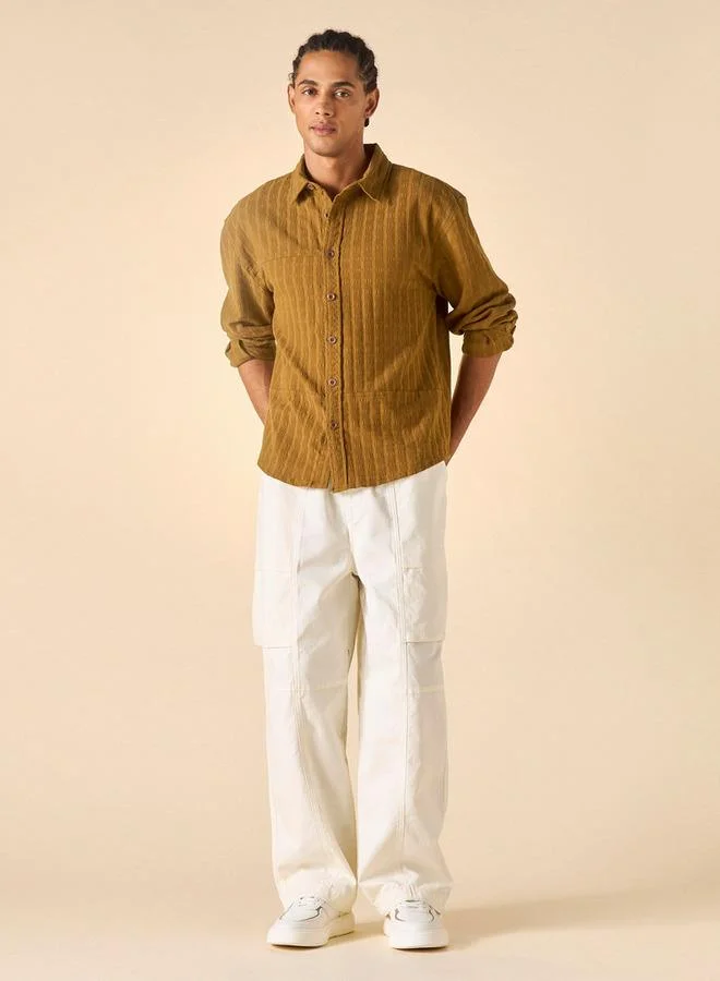 Lee Cooper Lee Cooper Relaxed Fit Shirt with Long Sleeves