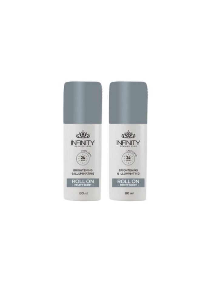Infinity - Infinity Roll On Deodorant Fruity Scent (1+1) 80 ML +80ML - Image 1