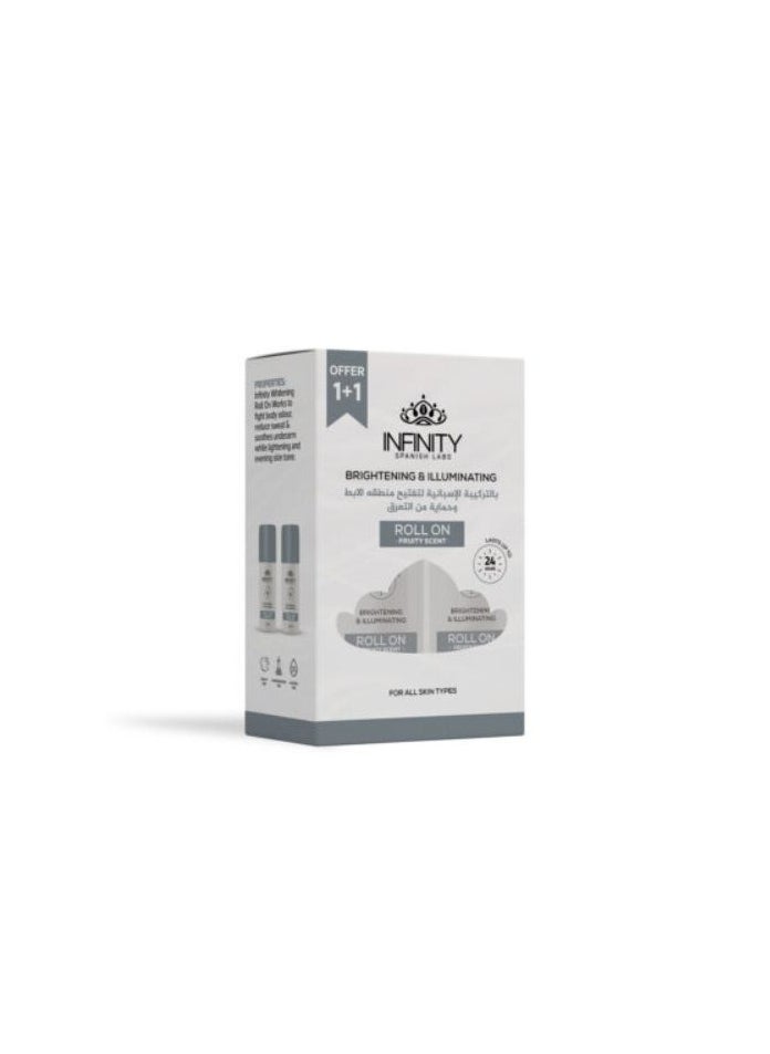 Infinity - Infinity Roll On Deodorant Fruity Scent (1+1) 80 ML +80ML - Image 1