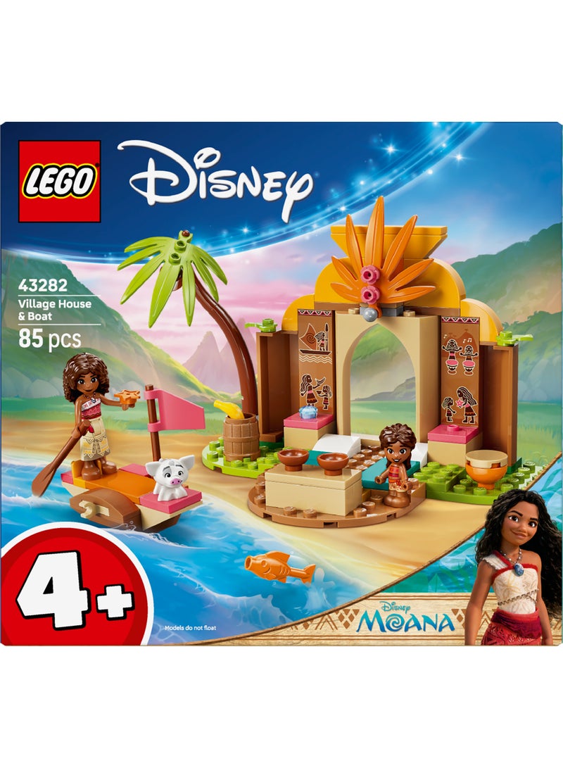 LEGO Disney Moana Village House & Boat Building Toy 43282 (Age 4+, 85 Pieces) - Image 2