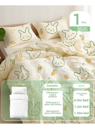Disposable Bed Cover Quilt Cover Pillowcase Bed Cover Dirty Sterilization Disposable Travel Hotel Double Four-piece Bedding-Color:Soft Single Three-piece Set [rabbit Print] - pzsku/ZF65C855B517E3BB0EA9AZ/45/_/1741676548/2183ac44-5de2-4825-ba29-404a362ca7f6