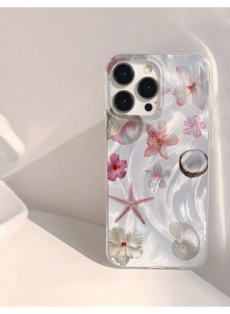 Elegance Iphone Case Cover For Iphone 15 Pro Max Anti-Slip With Amazing Starfish Design - Image 1