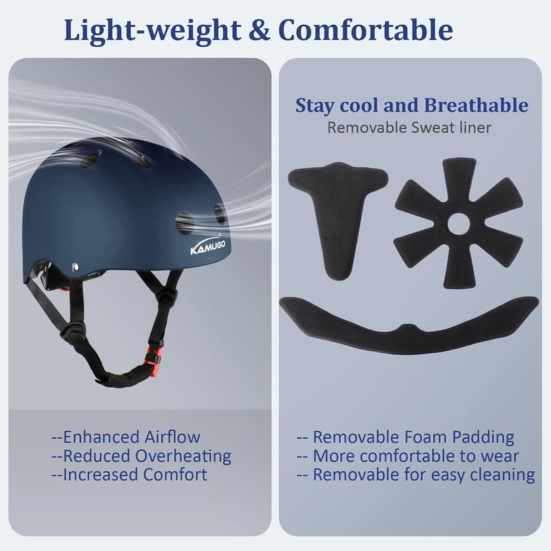 KAMUGO Kids Adjustable Helmet, Suitable for Toddler Kids Ages 2-14 Boys Girls, Multi-Sport Safety Cycling Skating Scooter Helmet - Image 4