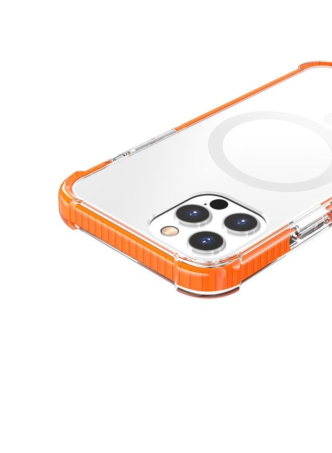 اس-توب جراب هاتف ماج سيف المغناطيسي الأكريليكي المقاوم للصدمات لهاتف آيفون 13 برو ماكس - Image 5