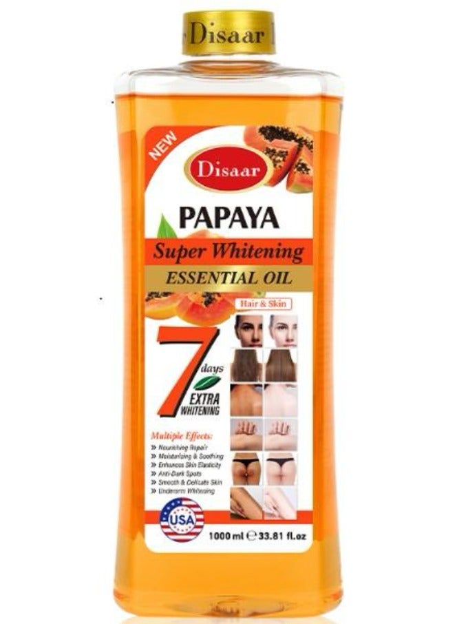 ديسار زيت البابايا الأساسي لتبييض البشرة 1000 مل