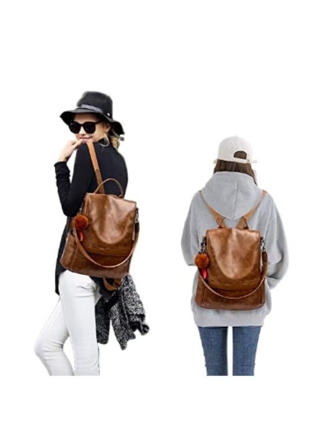 VERTEX&KAIBIN Women Backpack Purse PU Leather Anti-theft Casual Shoulder Bag Fashion Ladies Satchel Bags - Image 5