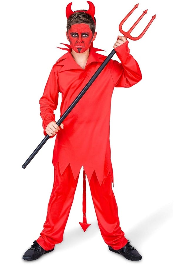 RUBIE'S Red Devil Kids Costume Set with Headband-84539-S-3-4Y-Red  - Image 2