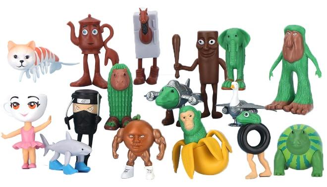 مجموعة من 16 قطعة من الدمى الإيطالية المضحكة، ألعاب دمى ترالالرو ترالالا، بما في ذلك دمى ترالالرو ترالالا، وتونغ تونغ تونغ ساهور، ودمى الحيوانات القابلة للتحصيل بر بر باتابيم، وهدايا المعجبين - Image 1