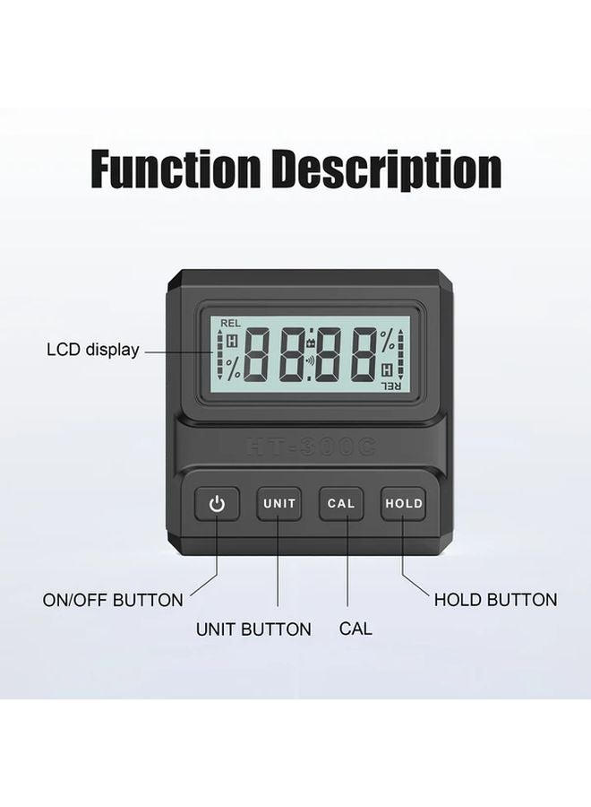 Black Digital Protractor And Magnetic Level Gauge With LCD Display - Image 4