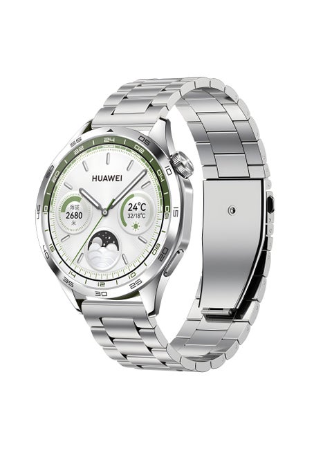 Stainless Steel Bands Compatible with Huawei Watch GT6/GT5/UItimate2/UItimate 46MM,Business Style Strap for GT4/GT4Pro/GT3/GT3Pro/GT2Pro/GT2 46mm Metal Strap 22MM