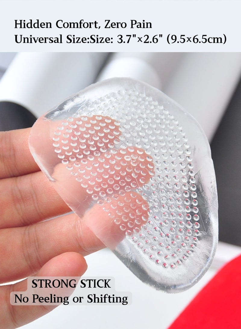 Premium 3 Pairs Gel Forefoot Inserts for Women - Cushioned Anti-Slip Pads for High Heels & Sandals, Comfort Half Size Shoe Liners for Summer Foot Pain Relief - Image 5