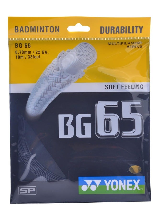 Buy Yonex Bg 65 Badminton Titanium String Online | 15 Minutes Instant ...