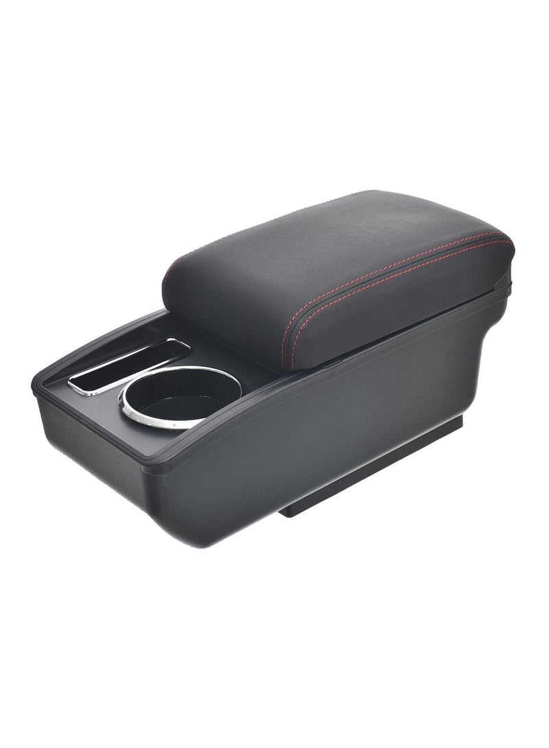 Car Armrest Center Console with Storage Box Leather and Plastic Premium Material with Cup Holder Ashtray USB and Armrest Pads - Image 4