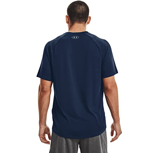 Under Armour Men's Tech 2.0 Short-Sleeve T-Shirt , Academy Blue (408)/Graphite, Small - Image 2