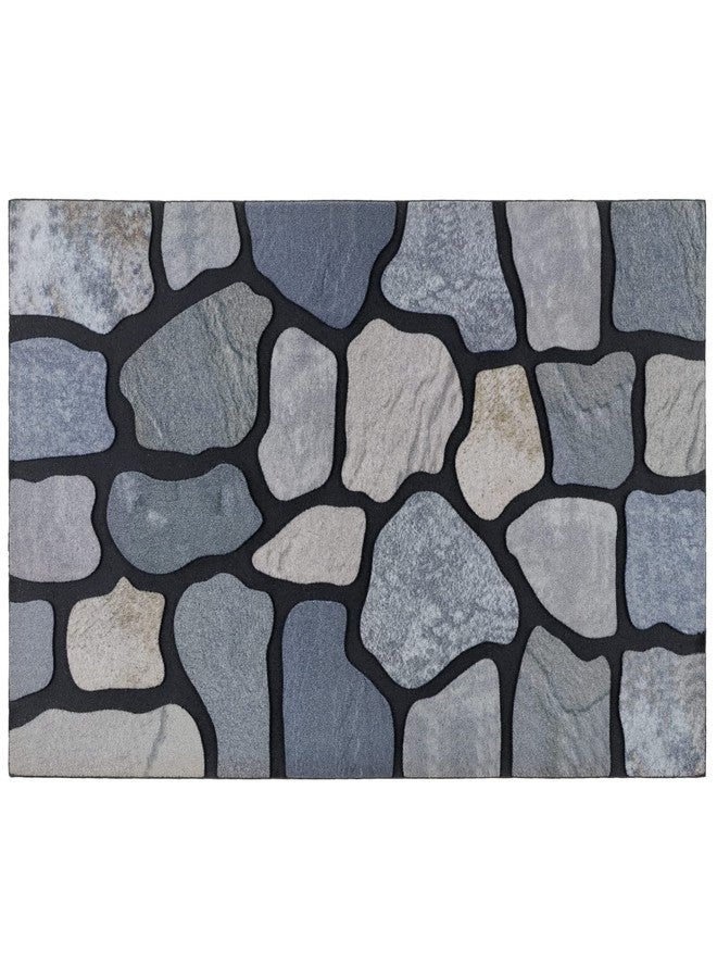 CHICHIC Welcome Door Mat 18X 30 Inch Front Doormat Outdoors for Home Entrance Outdoors Mat for Outside Entry Way Doormat Entry Rugs, Heavy Duty Non Slip Rubber Back Low Profile, Stone - Image 1