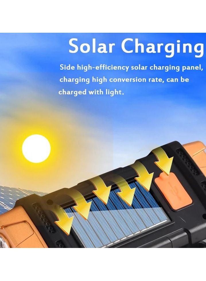 Generic Solar And USB Charging Emergency Light Torch Camping Light Also Power Bank, ip44 Waterproof - Image 5