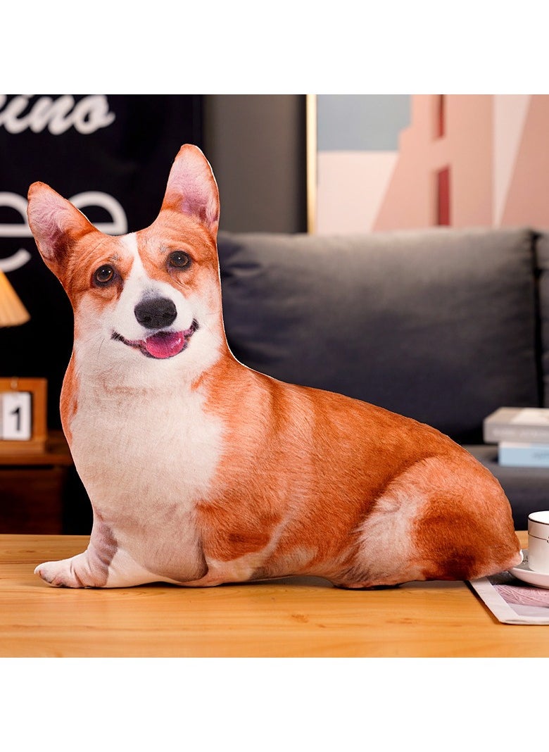 Etertoyle 3D Realistic Dog Shaped Extra Soft Throw Pillow for Home Decor 