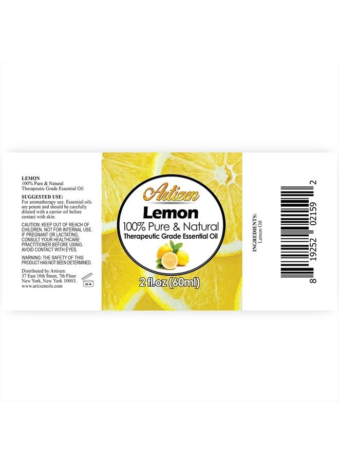 Artizen 2oz Oils - Lemon Essential Oil - 2 Fluid Ounces - Image 2