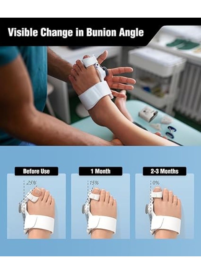 Bunion Corrector Toe Separator - Big Toe Straightener & Stretchy Splint for Women & Men - Foot Thumb Support for Pain Relief - Image 4