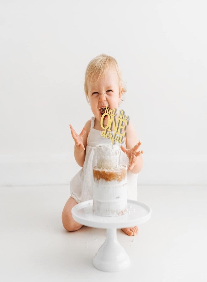 VANGNING Isn't she ONEderful cake topper - Girl's 1st Birthday Decorations,First Birthday Decor, One Cake Topper,Isn't She Lovely Supplies (isn't she topper) - Image 3