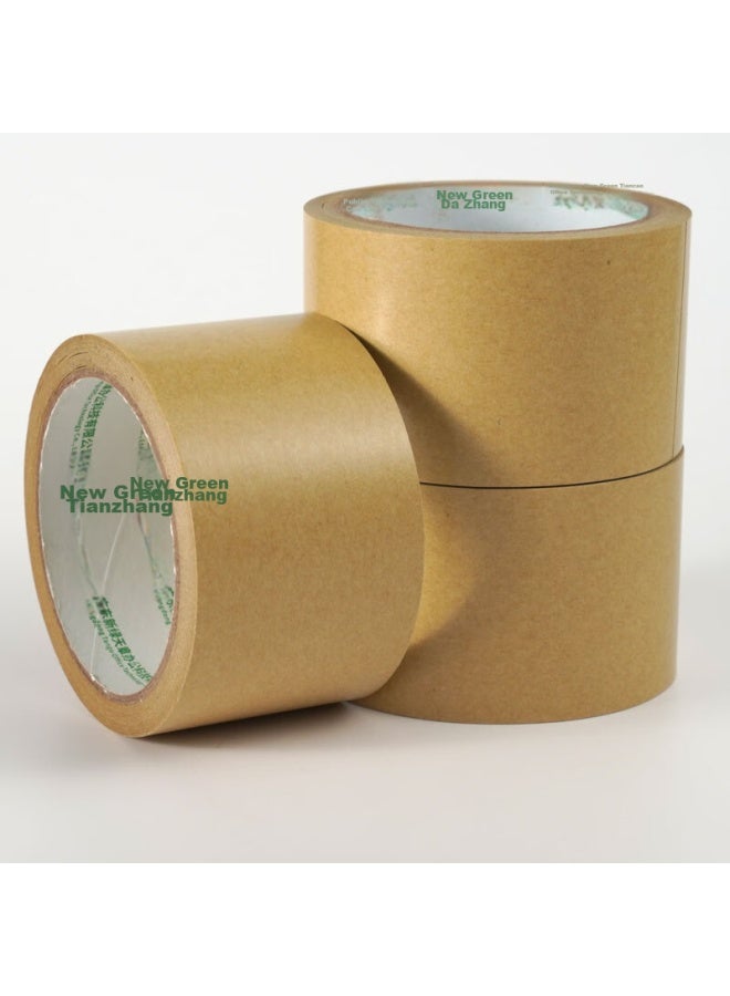 Tango Kraft Paper Tape 60mm*18m*5 Rolls 125um Packing Sealing Tape Non-transparent Non-residue Household Workshop Production Packing Tape Supplies T19623 - Image 3