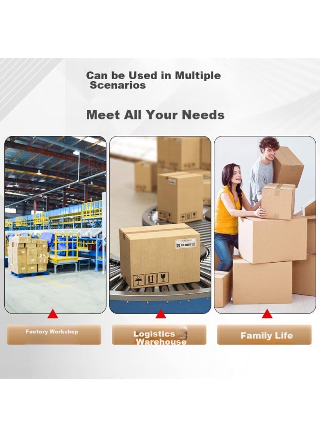 Tango Kraft Paper Tape 60mm*18m*5 Rolls 125um Packing Sealing Tape Non-transparent Non-residue Household Workshop Production Packing Tape Supplies T19623 - Image 2