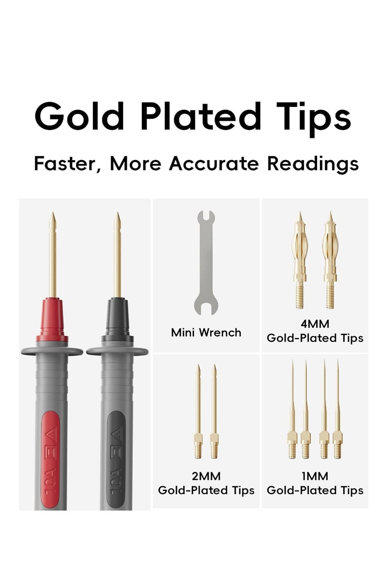 general 25-Piece Silicone Multimeter Test Lead & Back Probe Kit - Premium Modular Volt Meter Probes with Alligator Clips, 40 in Leads for Automotive Multi Meter Digital & Ohm Meter - Image 3
