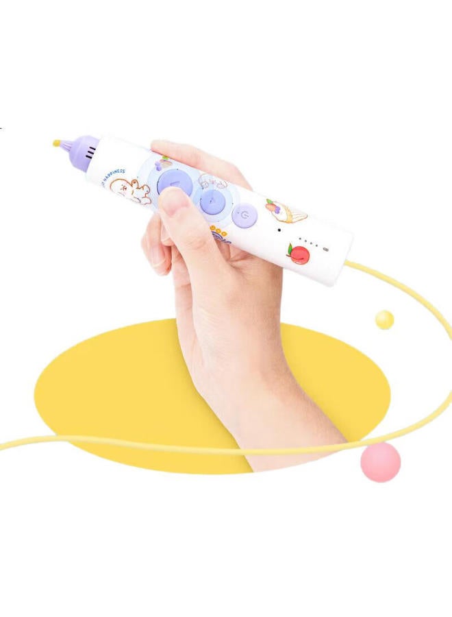 Deli 3D Printing Pen Voice Model, Wireless 3D Drawing Pen, Doodle Smart Handmade Diy Toy Gift Box, Children'S Birthday Back-To Graduation Gift (With 3 Colors Of Consumables) - Image 3