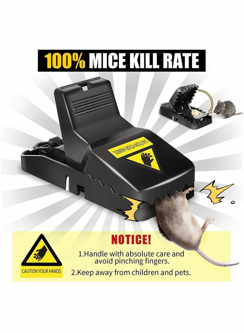 هومار كيت 8 قطع البلاستيك الفأر فخ أسود - Image 4