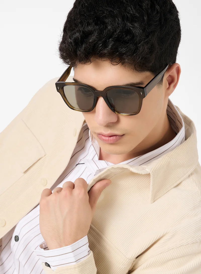 Robert Wood  Polarized Lens Oversized Square Sunglasses for Men | Best Price UAE