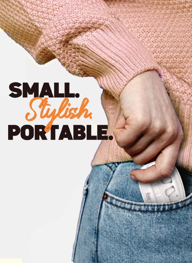 FITIT سماعات أذن لاسلكية مع إلغاء الضوضاء النشط، ميكروفون ENC وبطارية 45 ساعة – بلوتوث 5.3، صوت عميق، تحكم باللمس، شاشة LED، علبة شحن لاسلكية – AirPro أبيض – fitit - Image 5