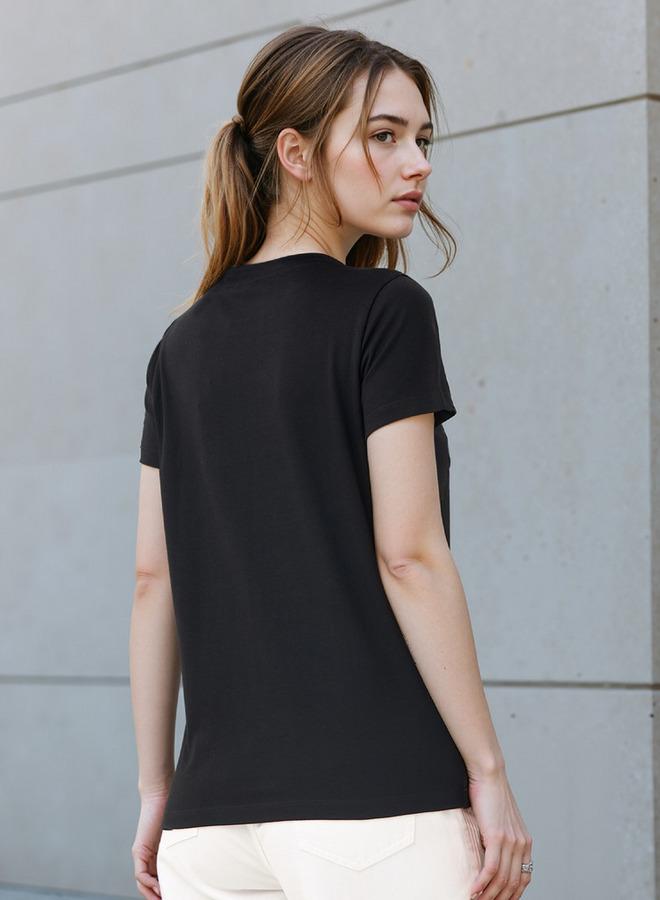 SP Characters Mickey Mouse Print Crew Neck T-shirt - Image 3