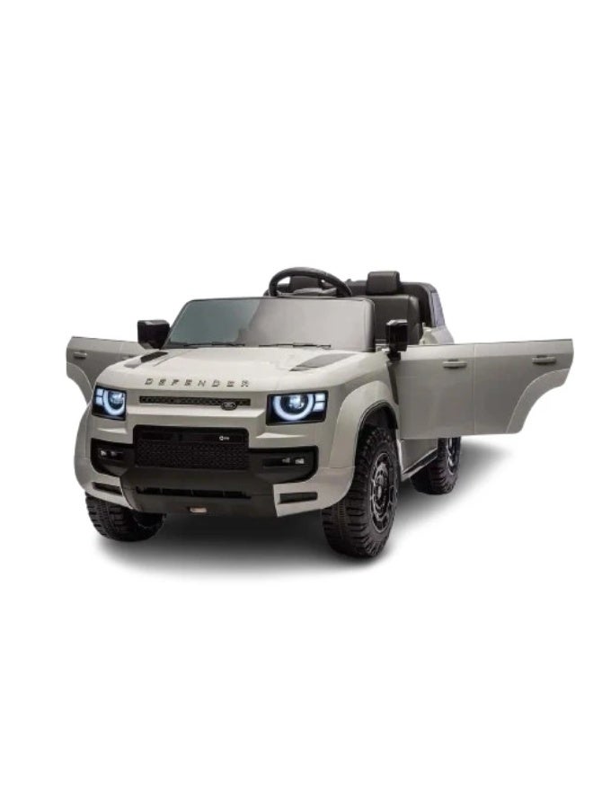 Land Rover Defender Licensed Ride On Car 12V - Grey - Image 1