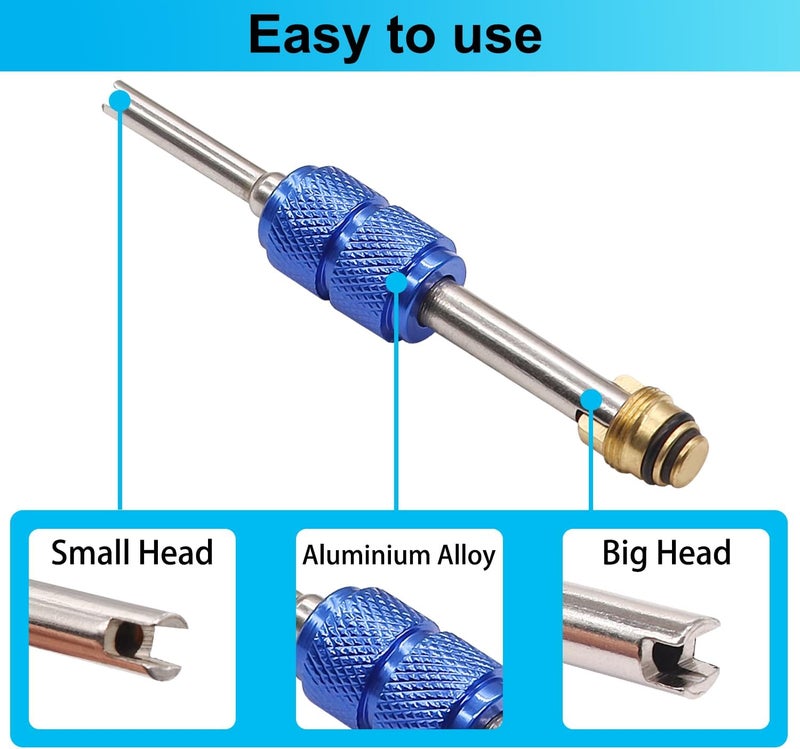 TWTADE 60PCS Air Conditioner Valve Core Accessories with Remover Tool Kit for R12 R134a - Image 5