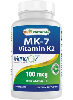 Best Naturals Vitamin K2 (MK7) with D3 Supplement Bone and Heart Health (5000 IU Vitamin D3 & 100 mcg Vitamin K2 MK7), 180 Tablets - pzsku/ZF65DC09DF7630F9B08B3Z/45/_/1740202404/1d067ae5-c66d-4c78-9761-d8a1741d877d