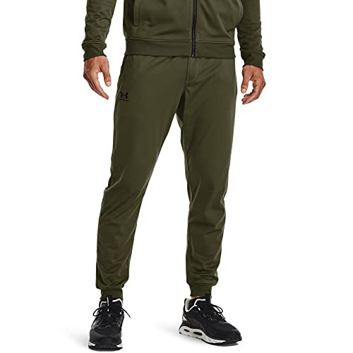 Under Armour Men's Sportstyle Tricot Joggers, Marine Od Green (390)/Black, X-Large - Image 1
