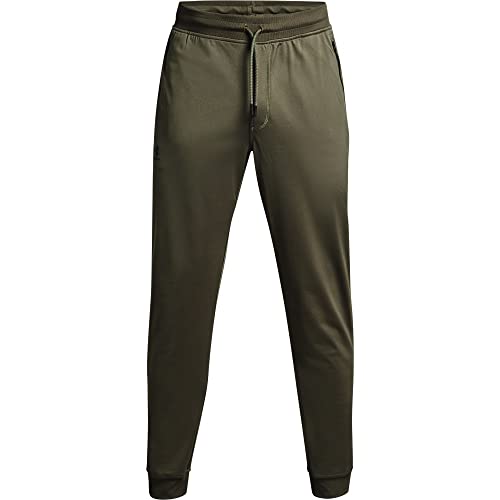 Under Armour Men's Sportstyle Tricot Joggers, Marine Od Green (390)/Black, X-Large - Image 5