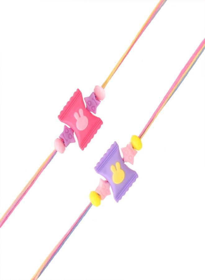 ascension Pack of 2 Rakhi for Kids Rakhi for Brother, Bhai Raksha Bandhan Rakhis for Girls & Boys with Roli Tilak Pack - Image 2