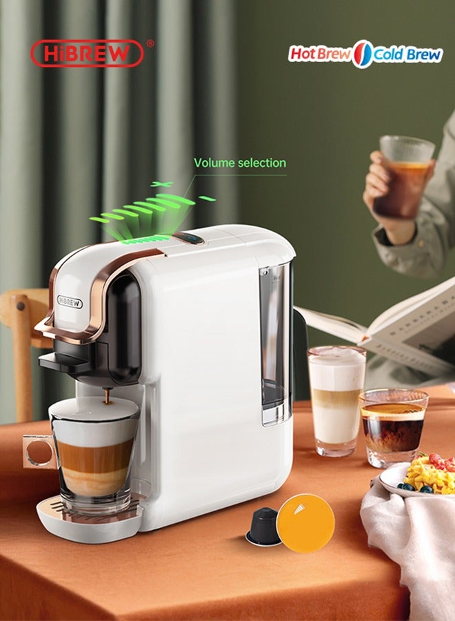 HiBREW ماكينة قهوة هاي برو 5 في 1 متعددة الكبسولات ساخن/بارد كبسولة ESE قهوة مطحونة كافيتيريا 20 بار H2B - Image 1