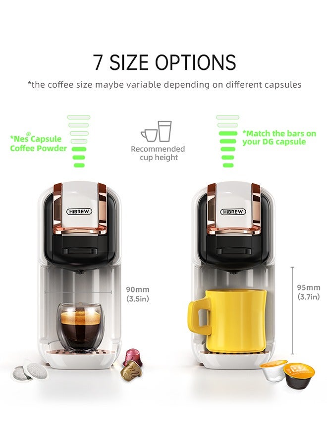HiBREW ماكينة قهوة هاي برو 5 في 1 متعددة الكبسولات ساخن/بارد كبسولة ESE قهوة مطحونة كافيتيريا 20 بار H2B - Image 2